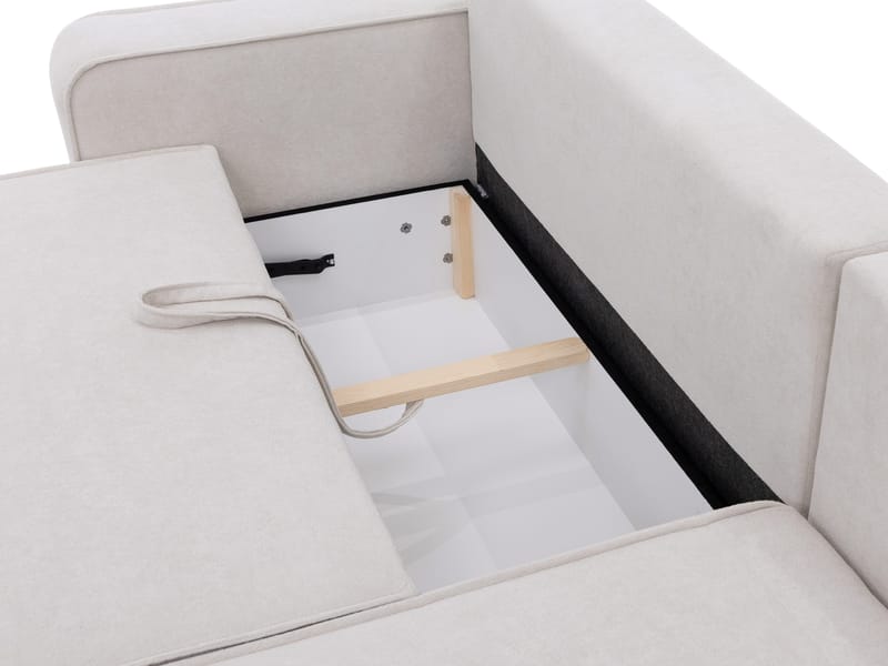 Avignon Bäddsoffa med Divan 3-sits - Vit - Möbler - Vardagsrum - Bäddsoffor
