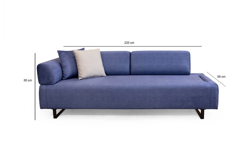 Awamoko Bäddsoffa 3-sits Blå - Möbler - Vardagsrum - Bäddsoffor