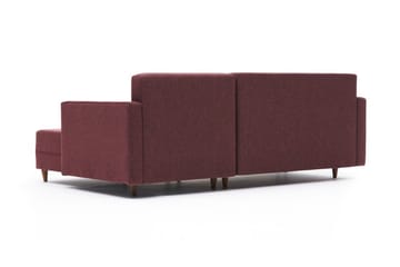 Aydama Bäddsoffa m. Divan 4-sits 192x135 - Röd - Möbler - Vardagsrum - Bäddsoffor