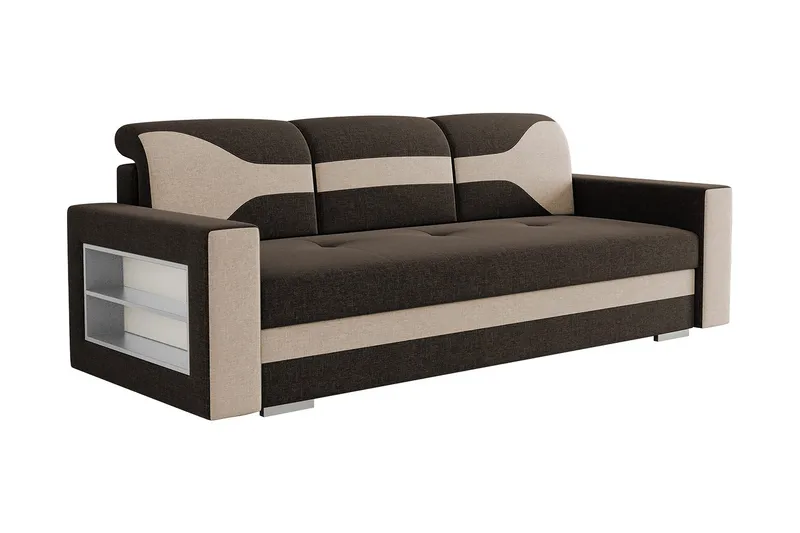 Bäddsoffa 236cm - Brun - Möbler - Vardagsrum - Bäddsoffor