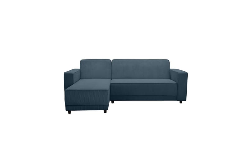 Bäddsoffa Allie Blå, Cordoroy, 82x229x154 cm - Blå, Cordoroy, 82x229x154 cm - Möbler - Vardagsrum - Bäddsoffor
