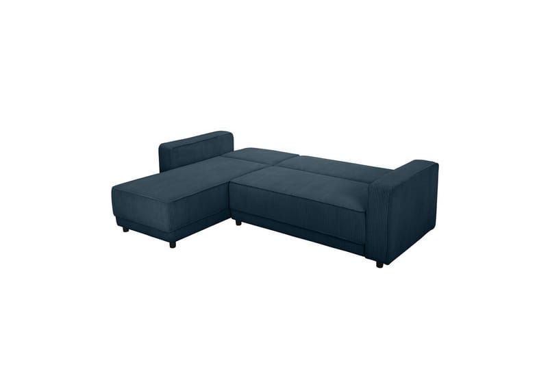 Bäddsoffa Allie Blå, Cordoroy, 82x229x154 cm - Blå, Cordoroy, 82x229x154 cm - Möbler - Vardagsrum - Bäddsoffor