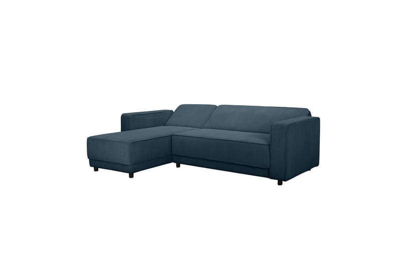 Bäddsoffa Allie Blå, Cordoroy, 82x229x154 cm - Blå, Cordoroy, 82x229x154 cm - Möbler - Vardagsrum - Bäddsoffor