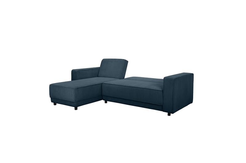 Bäddsoffa Allie Blå, Cordoroy, 82x229x154 cm - Blå, Cordoroy, 82x229x154 cm - Möbler - Vardagsrum - Bäddsoffor