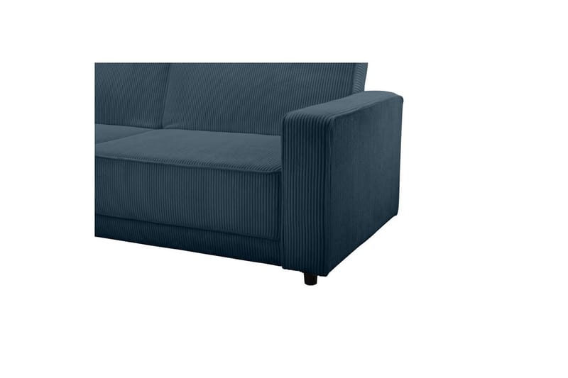 Bäddsoffa Allie Blå, Cordoroy, 82x229x154 cm - Blå, Cordoroy, 82x229x154 cm - Möbler - Vardagsrum - Bäddsoffor