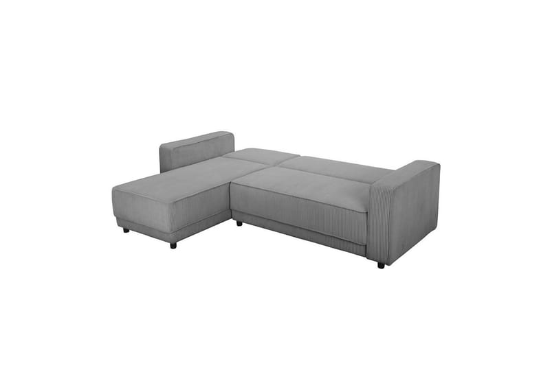 Bäddsoffa Allie Grå, Cordoroy, 82x229x154 cm - Grå, Cordoroy, 82x229x154 cm - Möbler - Vardagsrum - Bäddsoffor