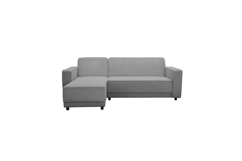 Bäddsoffa Allie Grå, Cordoroy, 82x229x154 cm - Grå, Cordoroy, 82x229x154 cm - Möbler - Vardagsrum - Bäddsoffor