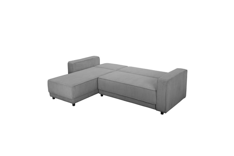 Bäddsoffa Allie Grå, Cordoroy, 82x229x154 cm - Grå, Cordoroy, 82x229x154 cm - Möbler - Vardagsrum - Bäddsoffor