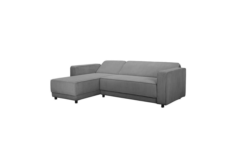 Bäddsoffa Allie Grå, Cordoroy, 82x229x154 cm - Grå, Cordoroy, 82x229x154 cm - Möbler - Vardagsrum - Bäddsoffor