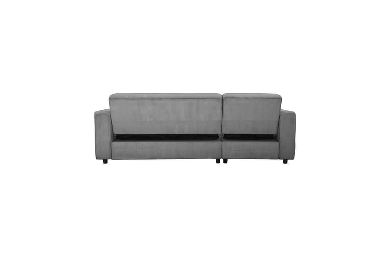 Bäddsoffa Allie Grå, Cordoroy, 82x229x154 cm - Grå, Cordoroy, 82x229x154 cm - Möbler - Vardagsrum - Bäddsoffor