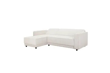 Bäddsoffa Allie Kräm, Cordoroy, 82x229x154 cm - Kräm, Cordoroy, 82x229x154 cm - Möbler - Vardagsrum - Bäddsoffor