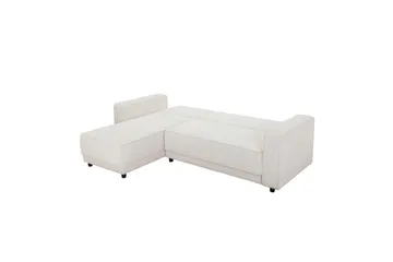 Bäddsoffa Allie Kräm, Cordoroy, 82x229x154 cm - Kräm, Cordoroy, 82x229x154 cm - Möbler - Vardagsrum - Bäddsoffor