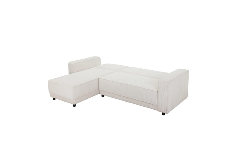 Bäddsoffa Allie Kräm, Cordoroy, 82x229x154 cm - Kräm, Cordoroy, 82x229x154 cm - Möbler - Vardagsrum - Bäddsoffor