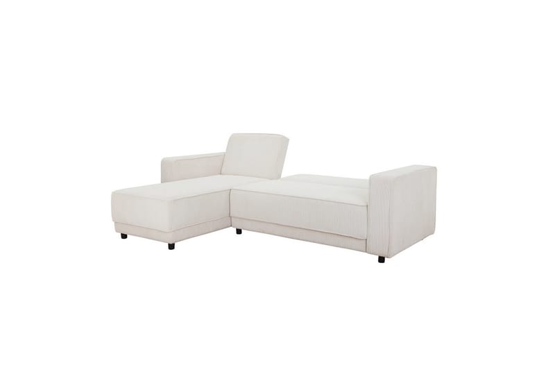 Bäddsoffa Allie Kräm, Cordoroy, 82x229x154 cm - Kräm, Cordoroy, 82x229x154 cm - Möbler - Vardagsrum - Bäddsoffor