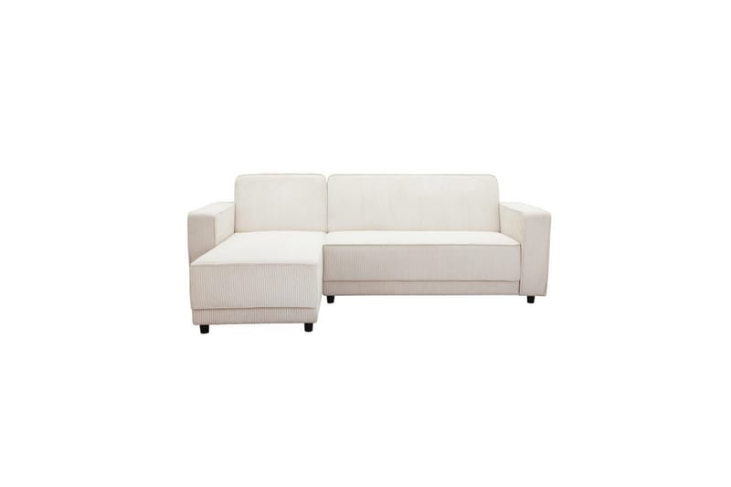Bäddsoffa Allie Kräm, Cordoroy, 82x229x154 cm - Kräm, Cordoroy, 82x229x154 cm - Möbler - Vardagsrum - Bäddsoffor
