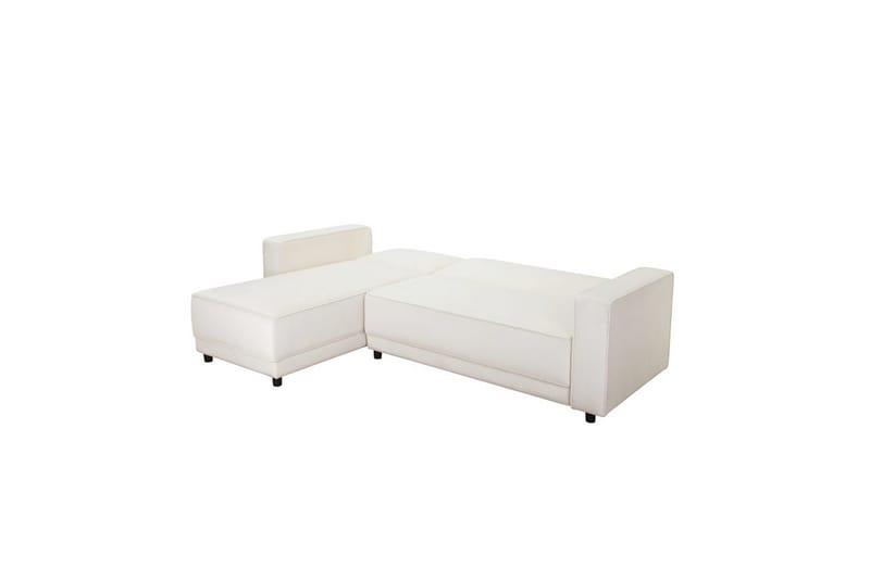 Bäddsoffa Allie Kräm, Sammet, 82x229x154 cm - Kräm, Sammet, 82x229x154 cm - Möbler - Vardagsrum - Bäddsoffor