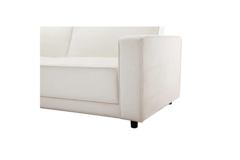 Bäddsoffa Allie Kräm, Sammet, 82x229x154 cm - Kräm, Sammet, 82x229x154 cm - Möbler - Vardagsrum - Bäddsoffor