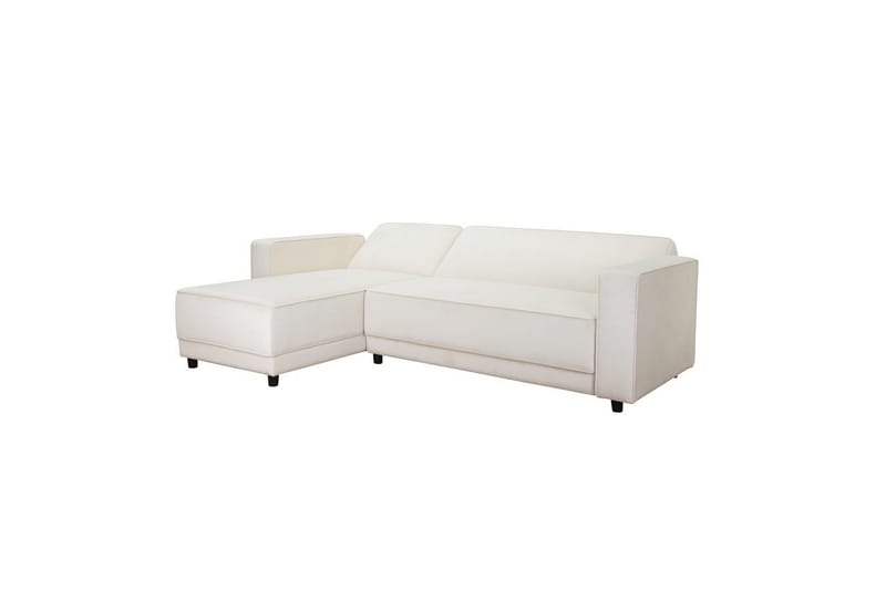 Bäddsoffa Allie Kräm, Sammet, 82x229x154 cm - Kräm, Sammet, 82x229x154 cm - Möbler - Vardagsrum - Bäddsoffor