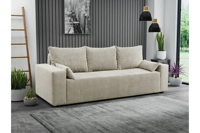Bäddsoffa - Beige - Möbler - Vardagsrum - Bäddsoffor