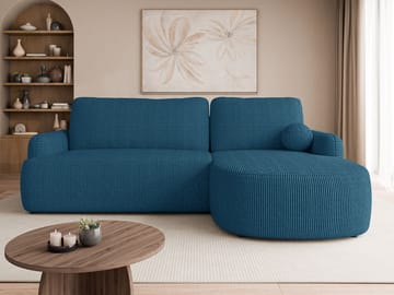 Branrel 3-sits Soffa med divan - blå - Möbler - Vardagsrum - Bäddsoffor - Bäddsoffa divan