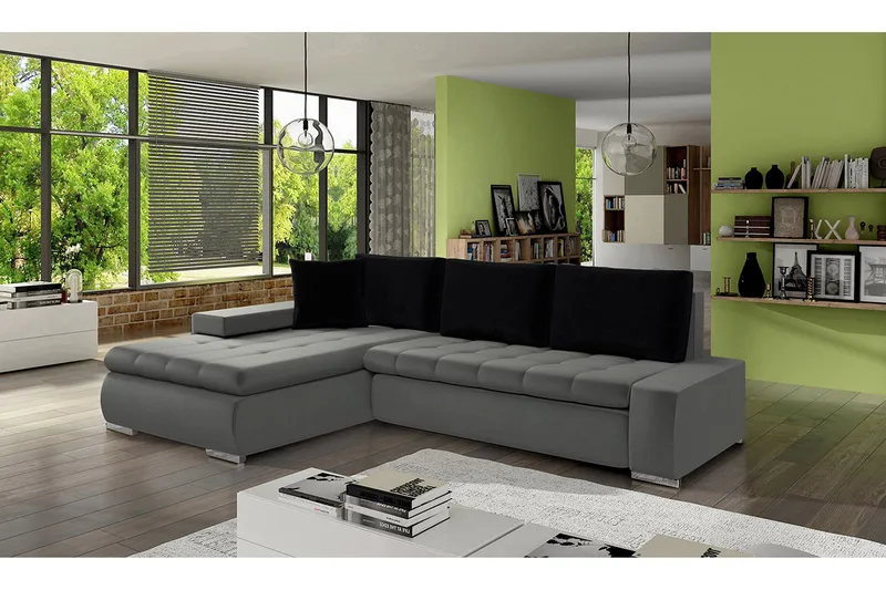 Cerys Bäddsoffa - Grå - Möbler - Vardagsrum - Bäddsoffor - Bäddsoffa divan