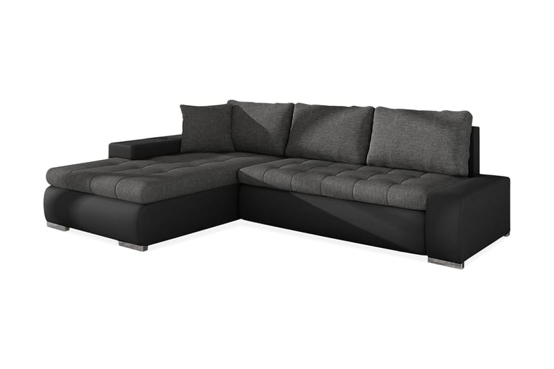Cerys Divanbäddsoffa 265x185x85 cm Universal - Svart - Möbler - Vardagsrum - Bäddsoffor - Bäddsoffa divan