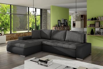 Cerys Divanbäddsoffa 265x185x85 cm Universal - Svart - Möbler - Vardagsrum - Bäddsoffor - Bäddsoffa divan