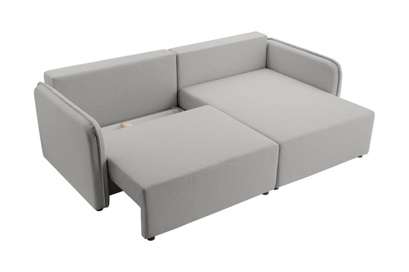 Chandru Bäddsoffa med Divan 3-sits i Plysch - Gul - Möbler - Vardagsrum - Bäddsoffor - Bäddsoffa divan