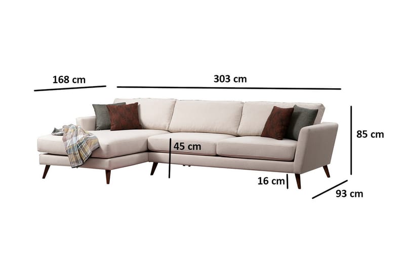 CHAVALER Divansoffa Beige - Bäddsoffor - Bäddsoffa divan