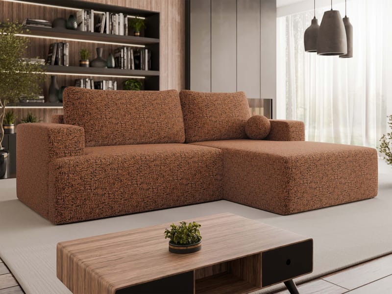 Deylor 3-sits Bäddsoffa med divan - brun - Möbler - Vardagsrum - Bäddsoffor - Bäddsoffa divan