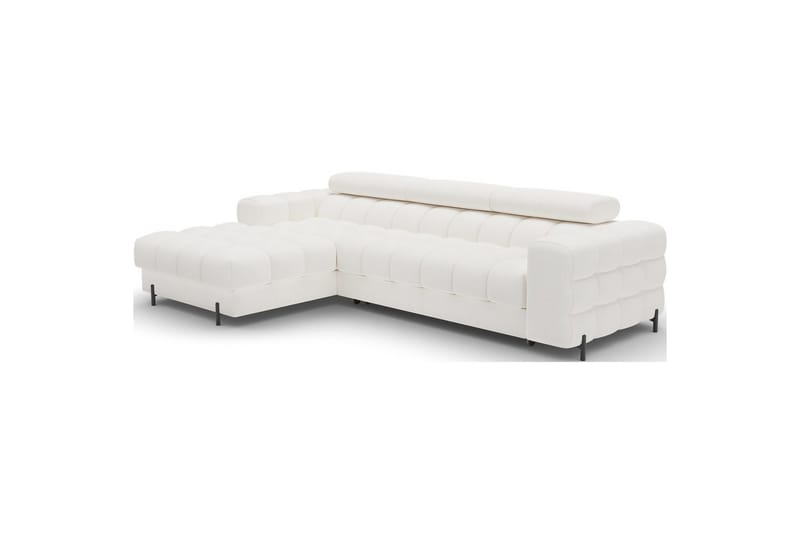 Hörnsoffa Eltap Felro 285x181x93 cm - Amore 01, Vit, Vänster - Möbler - Vardagsrum - Bäddsoffor - Bäddsoffa divan