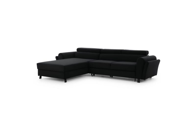 Hörnsoffa Eltap Mariall 288x200x92 cm - Mat Sammet 99, Blå, Vänster - Möbler - Vardagsrum - Bäddsoffor - Bäddsoffa divan