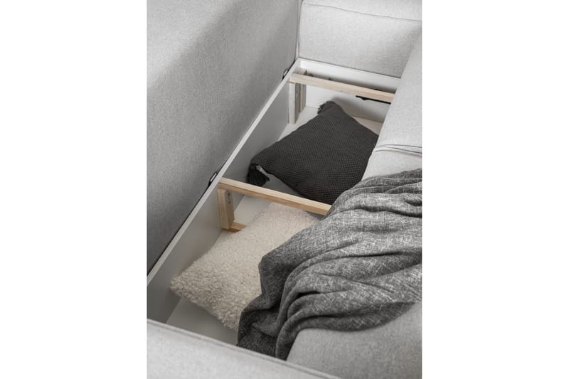 Kamli Bäddsoffa m. Divan med Förvaring - Blå - Möbler - Vardagsrum - Bäddsoffor - Bäddsoffa divan