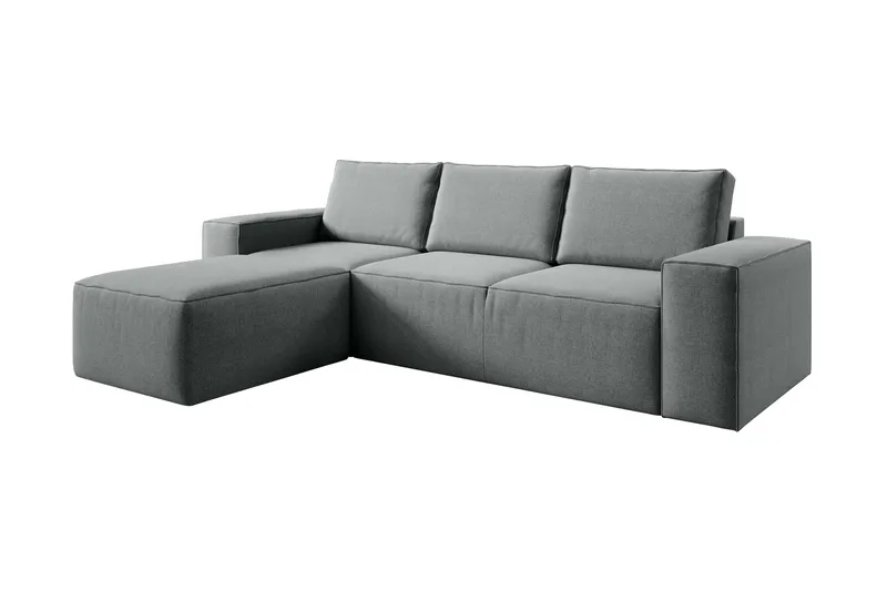 Kamli Bäddsoffa m. Divan med Förvaring - Grå - Möbler - Vardagsrum - Bäddsoffor - Bäddsoffa divan