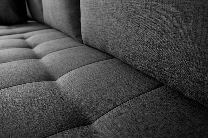 LEUAN Divanbäddsoffa 265x185x85 cm - Grå/Vit - Bäddsoffor - Bäddsoffa divan