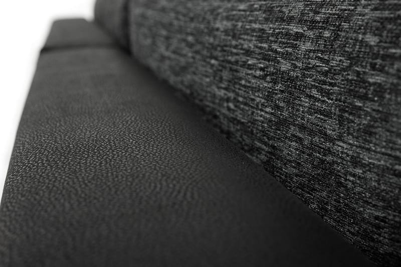 LEUAN Divanbäddsoffa 265x185x85 cm - Svart - Möbler - Vardagsrum - Bäddsoffor - Bäddsoffa divan