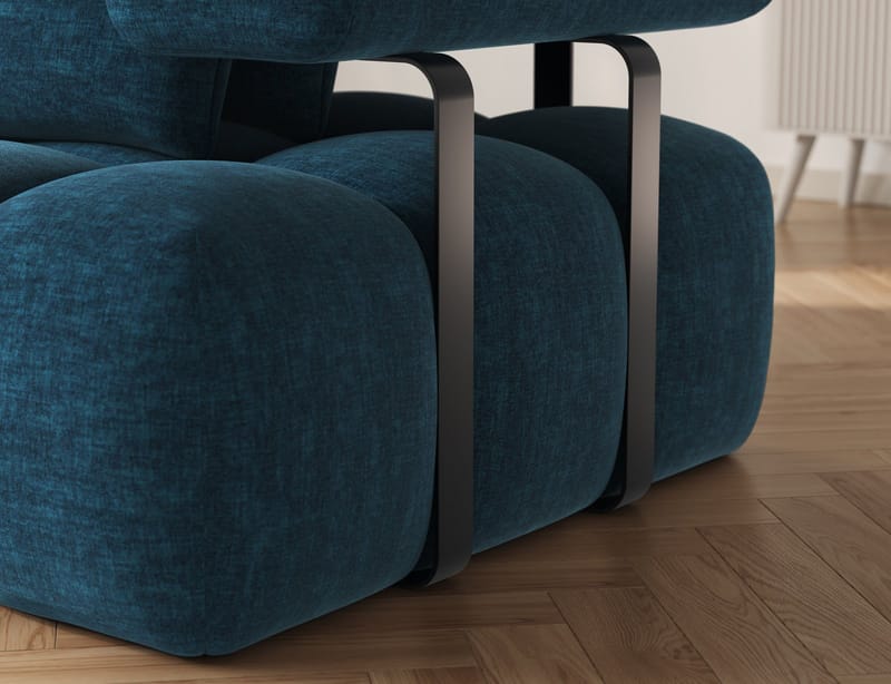 Levvi 3-sits Bubblig Bäddsoffa med Divan Vänster - Manhattan 40 - Möbler - Vardagsrum - Bäddsoffor - Bäddsoffa divan