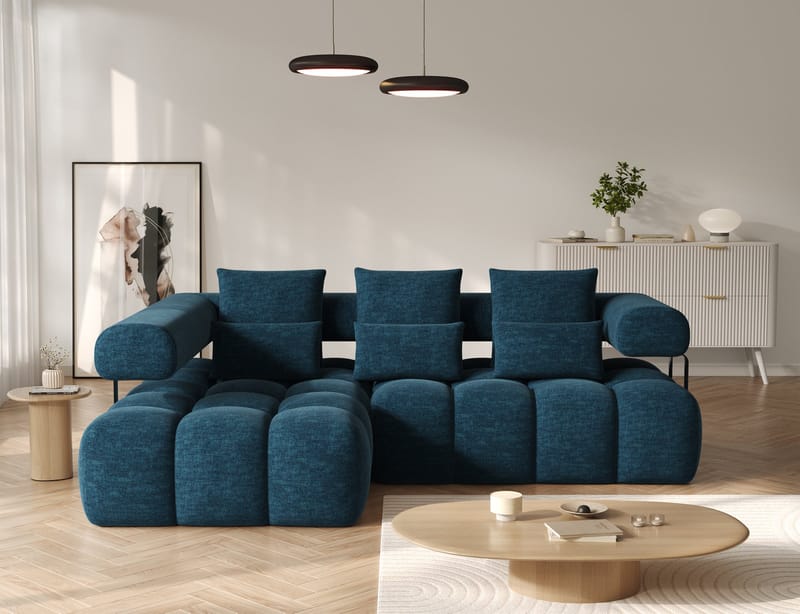 Levvi 3-sits Bubblig Bäddsoffa med Divan Vänster - Manhattan 40 - Möbler - Vardagsrum - Bäddsoffor - Bäddsoffa divan