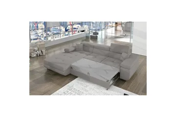 Sektionssoffa Eltap Armando 289x85x203 cm - Jarell 03, Ljusgrå, Vänster - Möbler - Vardagsrum - Bäddsoffor - Bäddsoffa divan