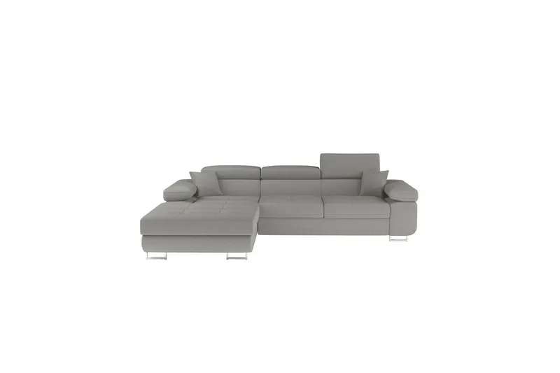 Sektionssoffa Eltap Armando 289x85x203 cm - Jarell 03, Ljusgrå, Vänster - Möbler - Vardagsrum - Bäddsoffor - Bäddsoffa divan