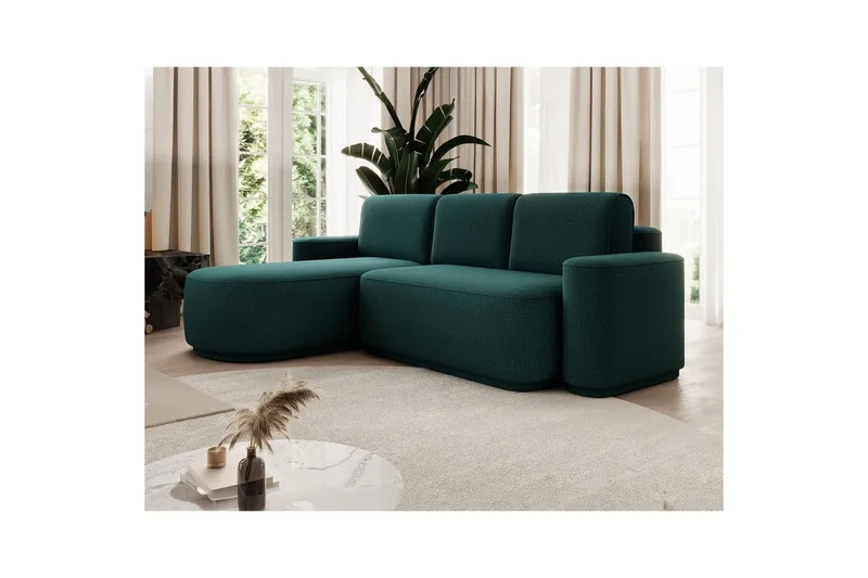 Sektionssoffa Eltap Aurumm 285x92x180 cm - Enjoy 35, Grön, Vänster - Möbler - Vardagsrum - Bäddsoffor - Bäddsoffa divan