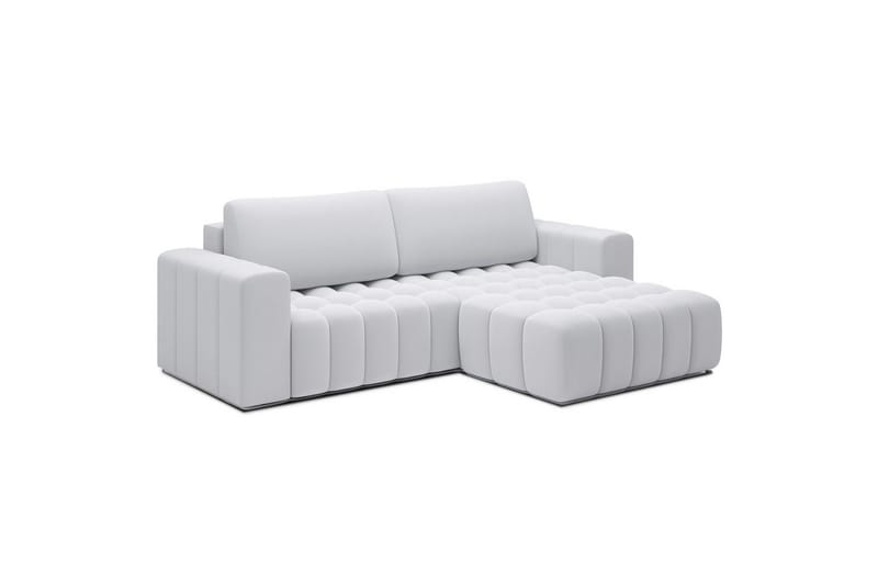 Sektionssoffa Eltap Bonett 250x175x92 cm - Solar 01, Vit, Höger - Möbler - Vardagsrum - Bäddsoffor - Bäddsoffa divan