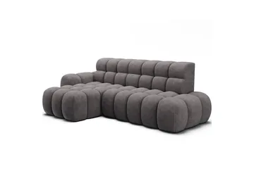 Sektionssoffa Eltap Ceedro 283x165x98 cm - Aura 04, Grå, Vänster - Möbler - Vardagsrum - Bäddsoffor - Bäddsoffa divan