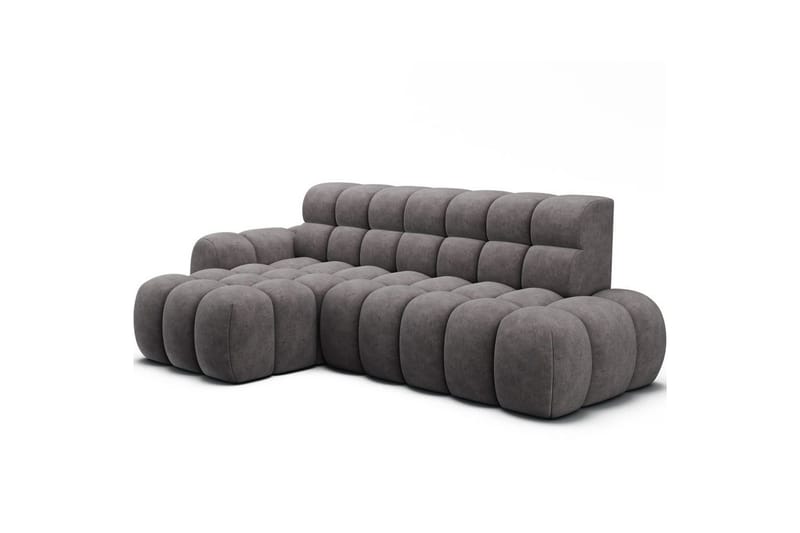 Sektionssoffa Eltap Ceedro 283x165x98 cm - Aura 04, Grå, Vänster - Möbler - Vardagsrum - Bäddsoffor - Bäddsoffa divan