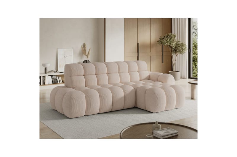 Sektionssoffa Eltap Ceedro 283x165x98 cm - Jarell 20, Beige, Höger - Möbler - Vardagsrum - Bäddsoffor - Bäddsoffa divan