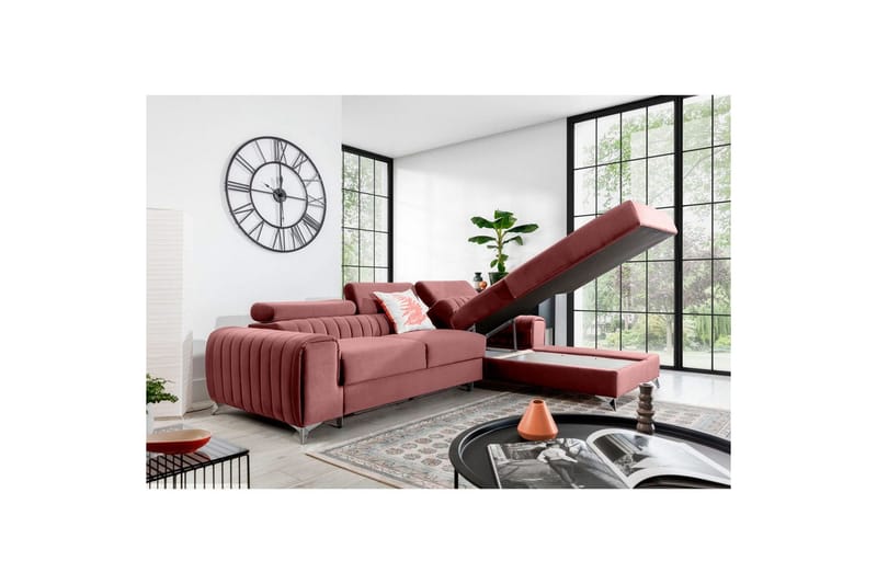 Sektionssoffa Eltap Grayson 278x205x92 cm - Velvetmat 24, Höger - Möbler - Vardagsrum - Bäddsoffor - Bäddsoffa divan