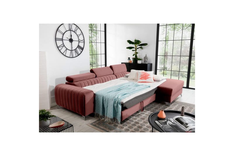 Sektionssoffa Eltap Grayson 278x205x92 cm - Velvetmat 24, Höger - Möbler - Vardagsrum - Bäddsoffor - Bäddsoffa divan