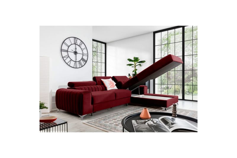 Sektionssoffa Eltap Grayson 278x205x92 cm - Velvetmat 25, Höger - Möbler - Vardagsrum - Bäddsoffor - Bäddsoffa divan