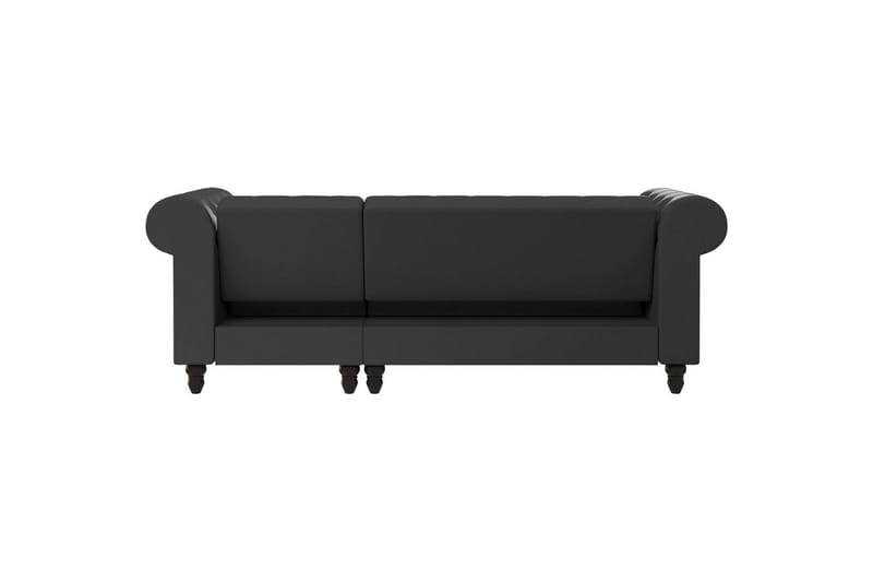 Bäddsoffa Felix 241x154x83 cm, Grå, PU/trä/metall - 241x154x83 cm, Grå, PU/trä/metall - Möbler - Vardagsrum - Bäddsoffor