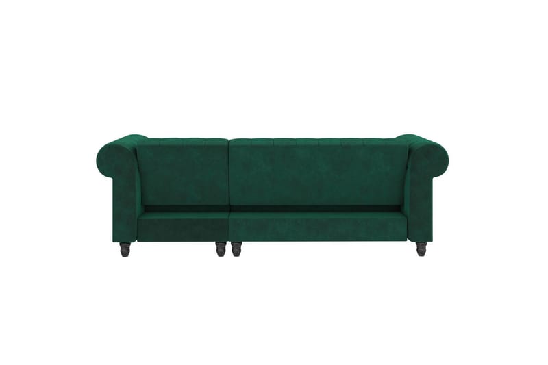 Bäddsoffa Felix 241x154x83 cm, Mörkgrön, Sammet - 241x154x83 cm, Mörkgrön, Sammet - Möbler - Vardagsrum - Bäddsoffor